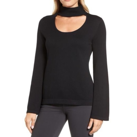 Vince Camuto Sweaters - Vince Camuto Choker Bell Sleeve Blouse PS
